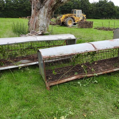 Lot 614 - A Ritchie galvanised sheep feeder