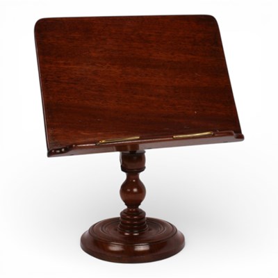 Lot 236 - A Victorian mahogany adjustable reading stand,...