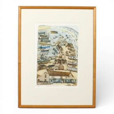 Lot 366 - Glynn Thomas (b.1946), 'Felixstowe Houseboats',...