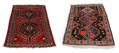 Lot 111 - Two Iranian wool rugs, 120 x 78cm