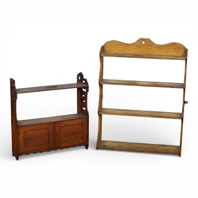 Lot 510 - Two open back kitchen shelves, H81 W61 D14cm