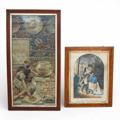 Lot 531 - Two prints, one titled "The Goldfish Bowl" by...