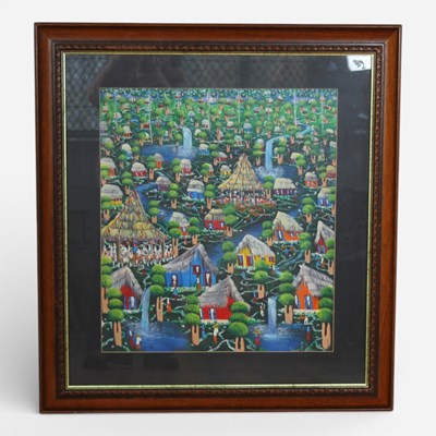 Lot 485 - South Asian school, 20th century, figures in a...