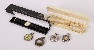 Lot 77 - A collection of pocket and wristwatches,...