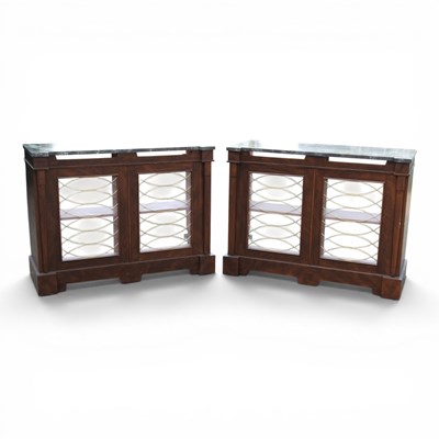 Lot 687 - A pair of bespoke Regency style radiator...