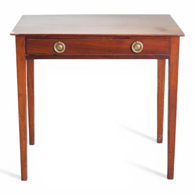 Lot 713 - A 19th century mahogany side table, containing...