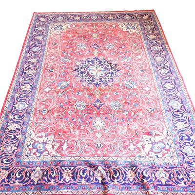 Lot 494 - A north west Persian mahal carpet, on a red...