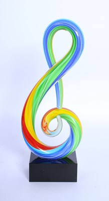 Lot 178 - An Italian coloured glass sculpture