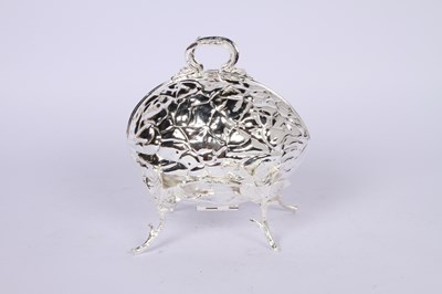Lot 282 - A plated metal biscuit box, in the form of a...