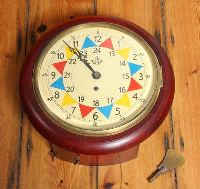 Lot 118 - An RAF style mahogany wall clock, having a...