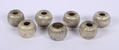 Lot 257 - A set of seven mid-century small textured...