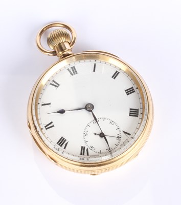 Lot 3 - An 18 carat yellow gold Swiss pocket watch,...