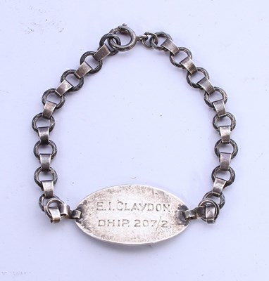 Lot 15 - A child's silver ID bracelet, 6.6g