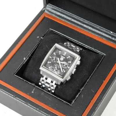 Lot 113 - A Tag Heuer Monaco automatic chronograph...