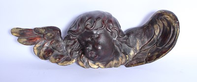 Lot 203 - A wood carving of a cherub, reputedly removed...