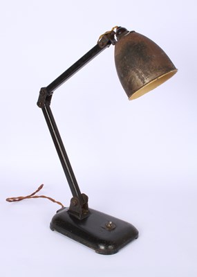 Lot 222 - A mid 20th century black painted metal...