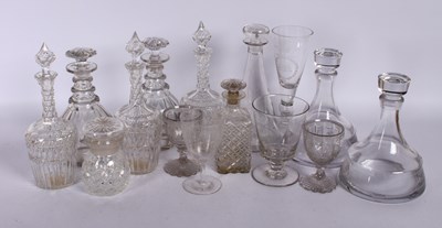 Lot 156 - A collection of glass ware including a pair of...