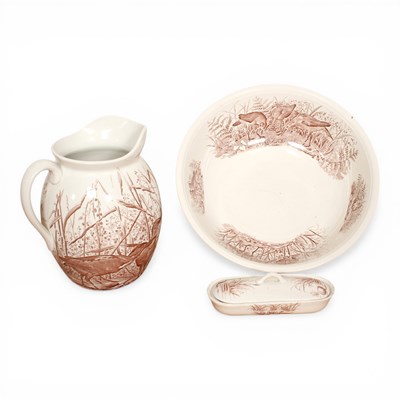 Lot 233 - Two boxes of Victorian and later ceramics