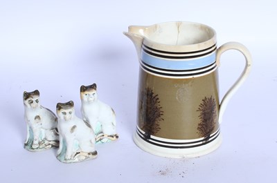 Lot 249 - Three Staffordshire hard paste porcelain model...