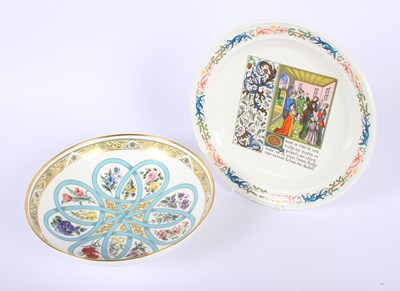 Lot 229 - A large Minton 'Flowers of Love' china bowl,...