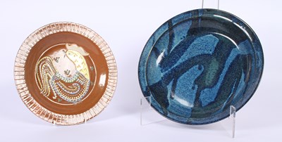 Lot 230 - A flambé glazed studio pottery bowl, together...
