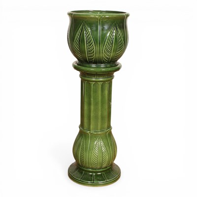 Lot 187 - A Bay Keramik West German green glazed pottery...