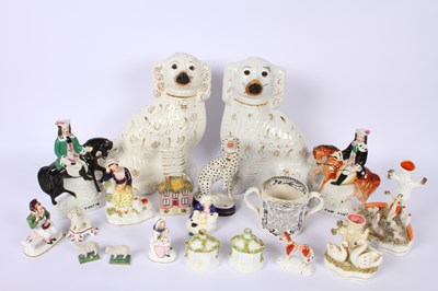 Lot 168 - A collection of 19th century Staffordshire...