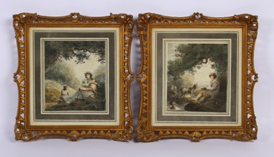 Lot 371 - English School, 18th or 19th century, a pair...