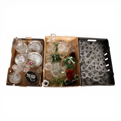 Lot 745 - A collection of cut crystal and glass tablewares