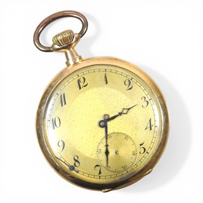 Lot 184 - An early 20th century 18 carat gold cased open...