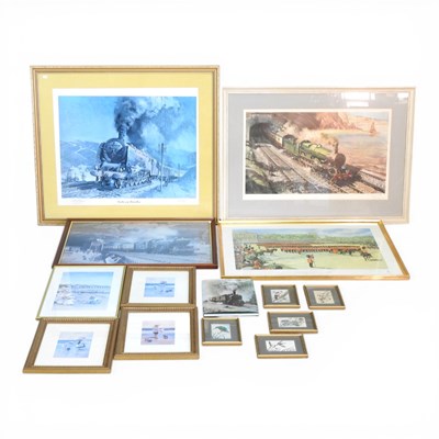 Lot 459 - Terance Cuneo, Castle on the Coast, print,...