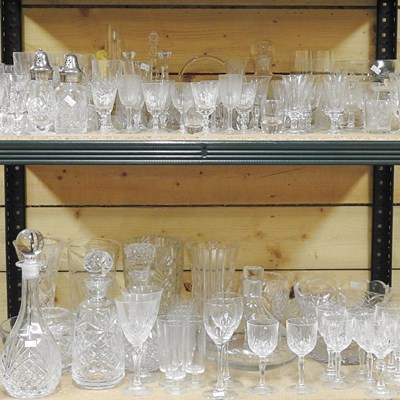 Lot 381 - A large collection of glassware, to include a...