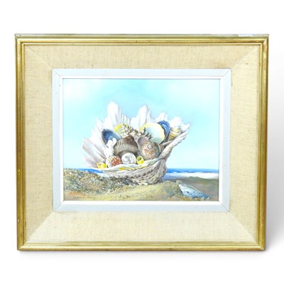 Lot 135 - Desmond Kenny, contemporary, seashore with...