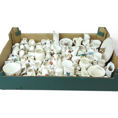 Lot 645 - A collection of crested china, to include Goss
