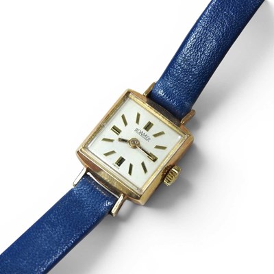 Lot 98 - A mid 20th century Roamer 9 carat gold cased...