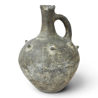 Lot 25 - An ancient Anatolian terracotta flask, of...