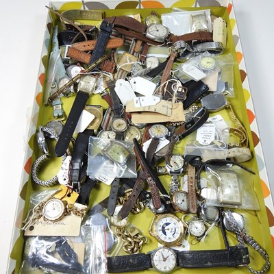 Lot 110 - A collection of vintage wristwatches