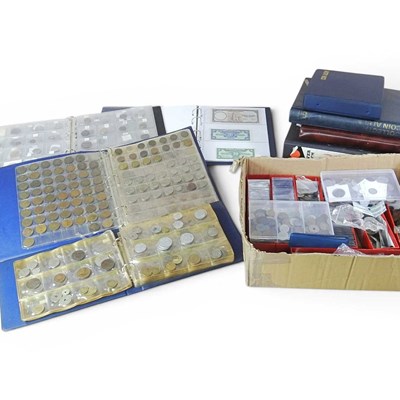 Lot 294 - A large collection of collection of coins and...