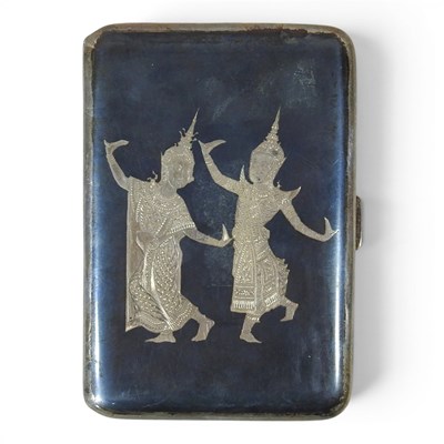 Lot 27 - A mid 20th century Thai silver pocket...