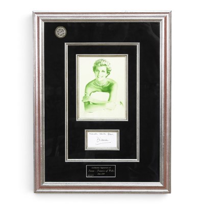Lot 115 - The Authentic Signature of Diana - Princess of...