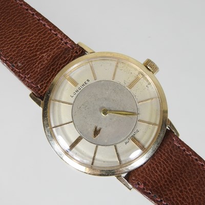 Lot 83 - A 1960's Longines gold plated gentleman's wristwatch