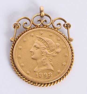 Lot 6 - A United States of America gold ten dollar...
