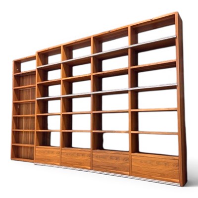 Lot 498 - A Hülsta modular 'mega' design walnut...