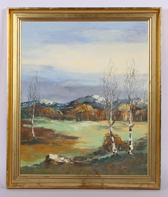 Lot 407 - O Snetsry (20th century), a country landscape,...