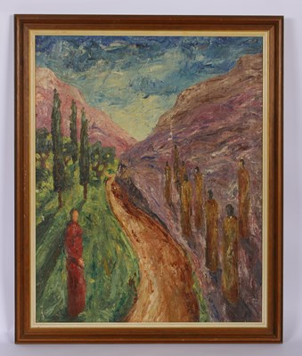 Lot 434 - Danish School (20th century), figures in a...