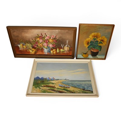 Lot 399 - Danish School (20th century), a still life of...