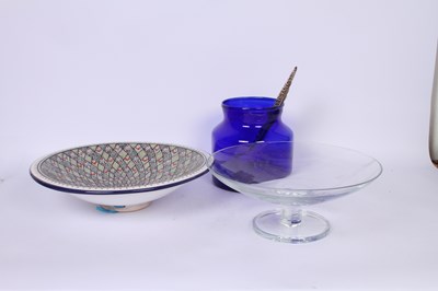 Lot 702 - A collection of two bowls and a vase including...