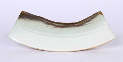 Lot 134 - A studio pottery vase/vessel, with a white...