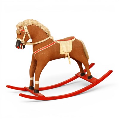 Lot 529 - A mid 20th century rocking horse.