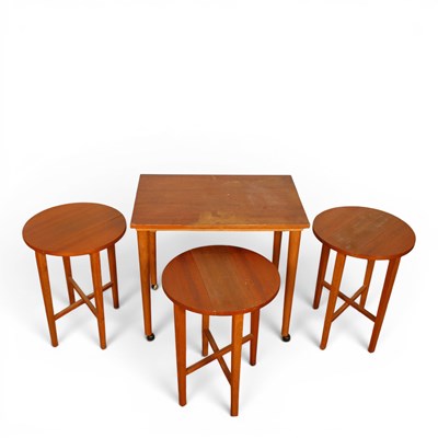Lot 631 - Poul Hundevad, a nest of mid century Danish...